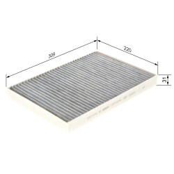 Filtre Habitacle Pour VW Audi A4 A5 A6 Bentley Lamborghini 4M0819439A 8W0819439A