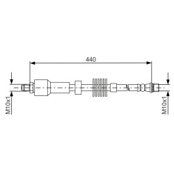 Flexible de Frein Pour Citroën C4 II - DS4 DS DS4/DS4 Crossback