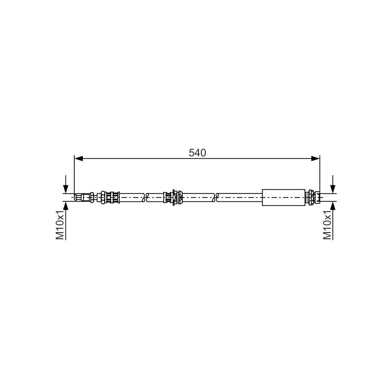 Flexible de Frein Pour Ford Fiesta V Fusion 1211729 1426690 2N112078-AB