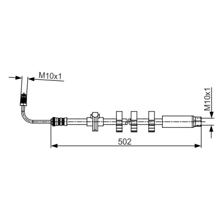 Flexible de Frein Pour Peugeot 406 480688