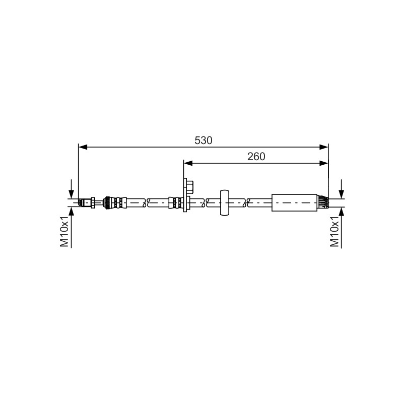 Flexible de Frein Pour Peugeot 207 208 2008 I Citroën C3 III Picasso DS 4806G1