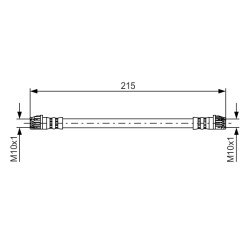 Flexible de Frein Pour Peugeot 207 208 301 2008 I Opel Citroën Vauxhall 4806G2