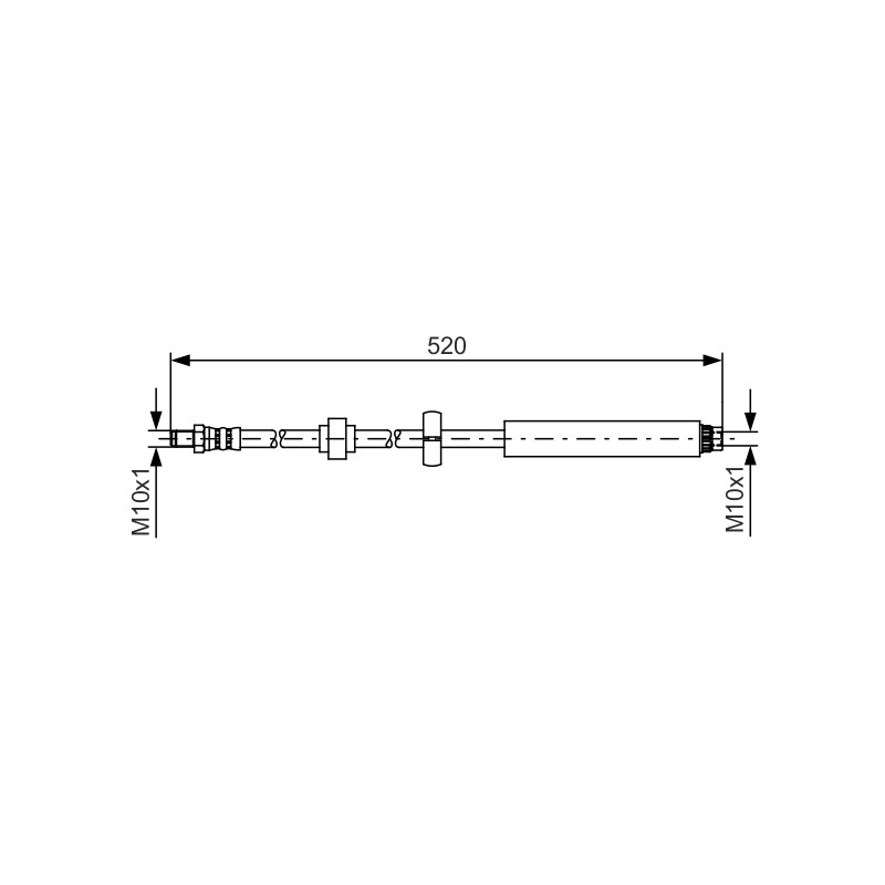 Flexible de Frein Pour Peugeot 208 Citroën C3 II - III C4 Cactus DS3 DS 4806K7