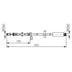 Flexible de Frein Pour Peugeot Fiat Citroën Jumpy 4806H0 1498442080 K1498442080