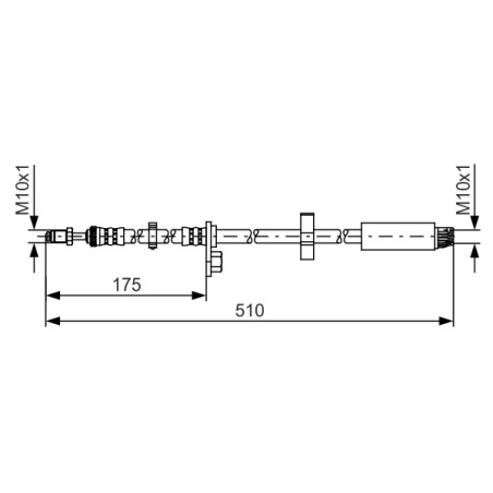 Flexible de Frein Pour Peugeot Fiat Citroën Jumpy 4806H0 1498442080 K1498442080