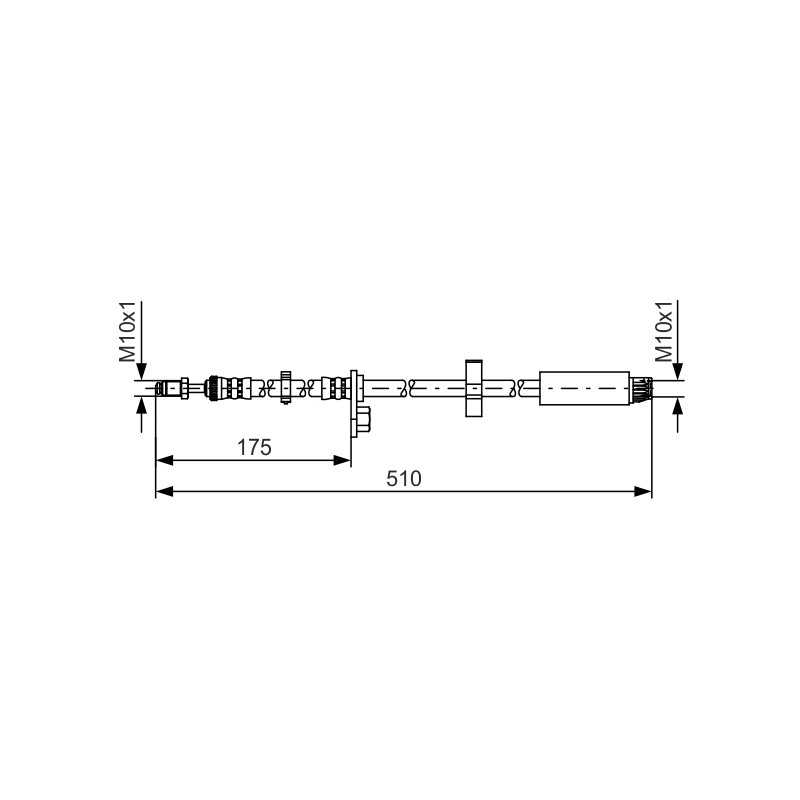 Flexible de Frein Pour Peugeot Fiat Citroën Jumpy 4806H0 1498442080 K1498442080