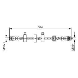 Flexible de Frein Pour VW California T4 Transporter IV 7D0611701A