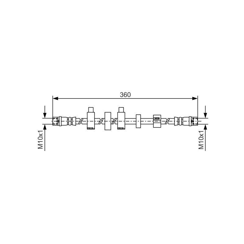 Flexible de Frein Pour VW California T4 Transporter IV 7D0611702B 7D0611702