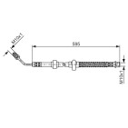 Flexible de Frein Pour Peugeot 407 508 I Citroën C5 III C6