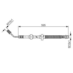 Flexible de Frein Pour Peugeot 407 508 I Citroën C5 III C6