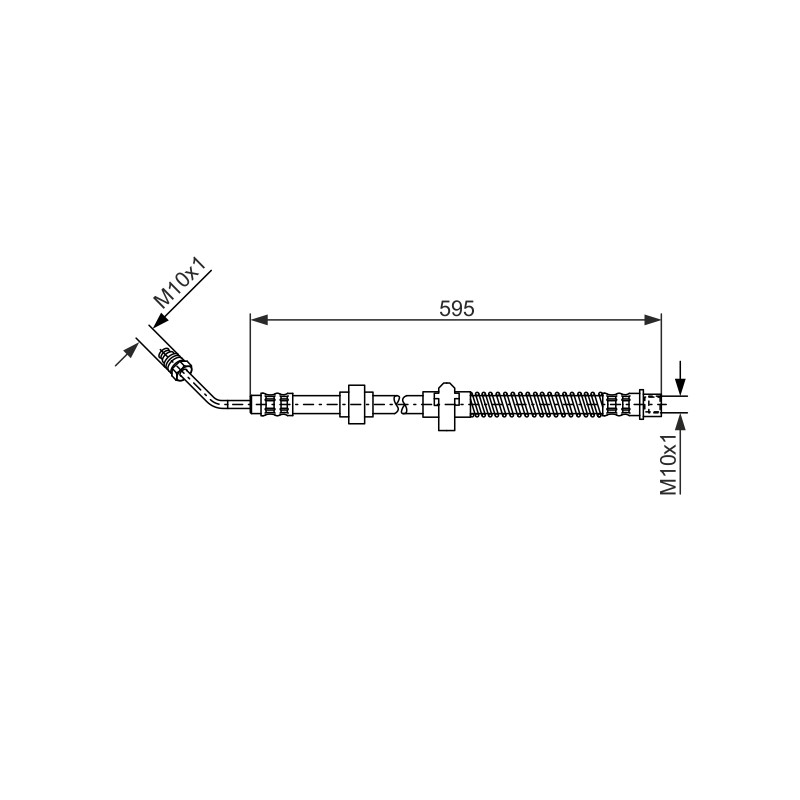 Flexible de Frein Pour Peugeot 407 508 I Citroën C5 III C6