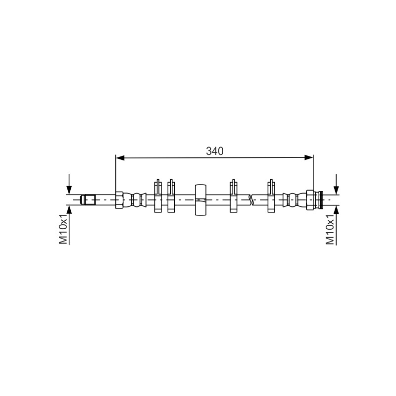 Flexible de Frein Pour Iveco Daily Citys IV V VI 504175594 504175595