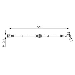 Flexible de Frein Pour Renault Kadjar 462117244R 462118361R