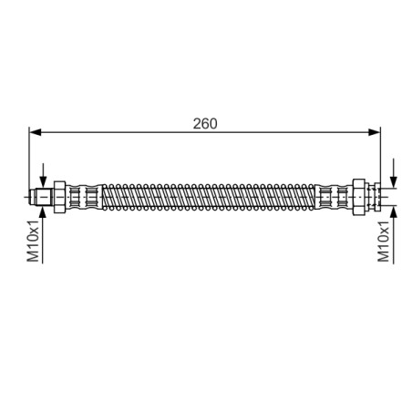 Flexible de Frein Pour Peugeot 205 - I II 309 480632