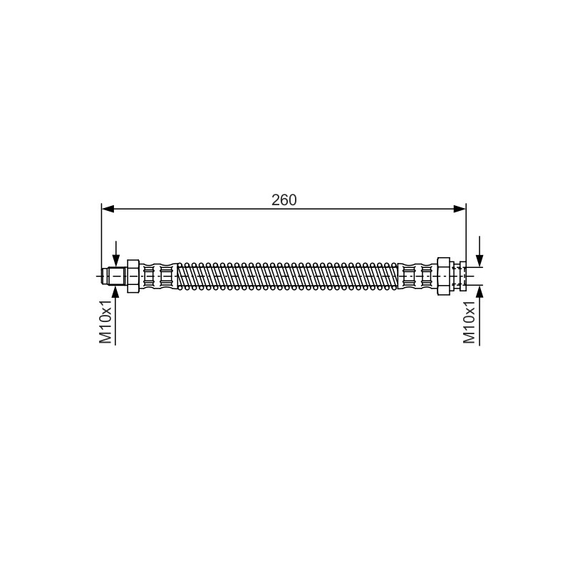 Flexible de Frein Pour Peugeot 205 - I II 309 480632