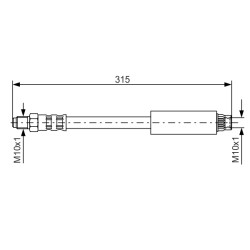 Flexible de Frein Pour Renault Safrane I II 7700811704 7701204590