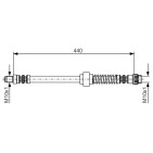 Flexible de Frein Pour Peugeot 1007 Partner Citroën Berlingo C2 C3 I Xsara