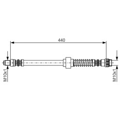 Flexible de Frein Pour Peugeot 1007 Partner Citroën Berlingo C2 C3 I Xsara