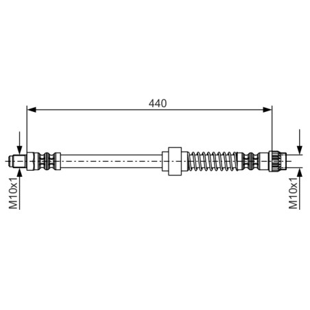 Flexible de Frein Pour Peugeot 1007 Partner Citroën Berlingo C2 C3 I Xsara