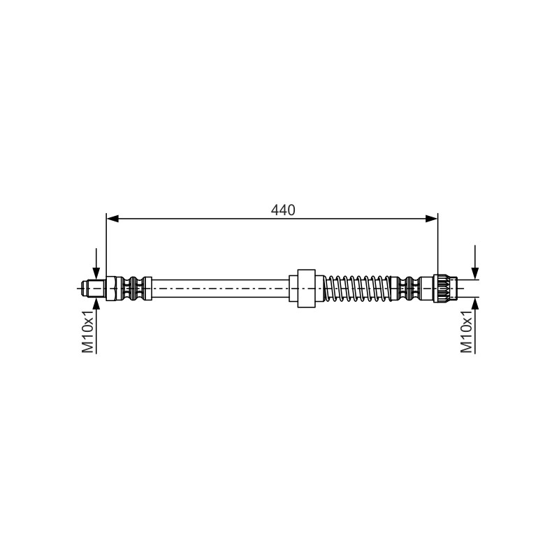Flexible de Frein Pour Peugeot 1007 Partner Citroën Berlingo C2 C3 I Xsara