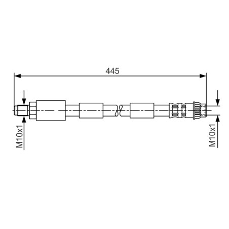 Flexible de Frein Pour Peugeot 307 Citroën C4 I -