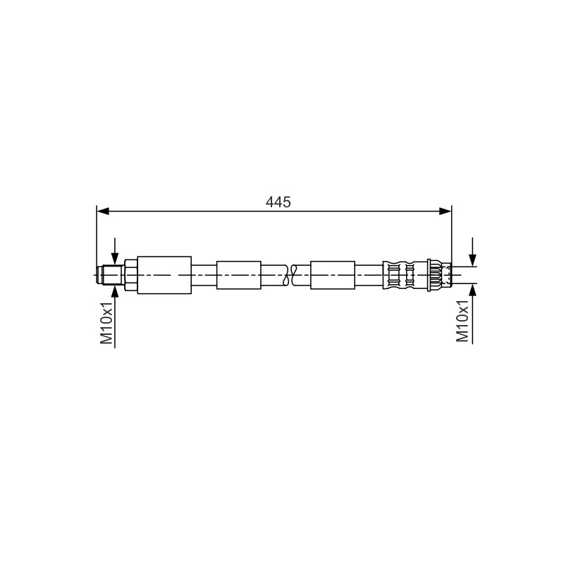 Flexible de Frein Pour Peugeot 307 Citroën C4 I -
