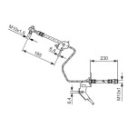 Flexible de Frein Pour Opel Chevrolet Vauxhall 13116137 13334946 562149 556248