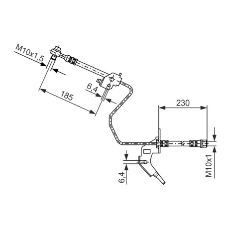 Flexible de Frein Pour Opel Chevrolet Vauxhall 13116137 13334946 562149 556248