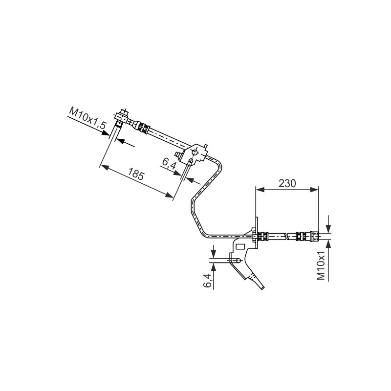 Flexible de Frein Pour Opel Chevrolet Vauxhall 13116137 13334946 562149 556248