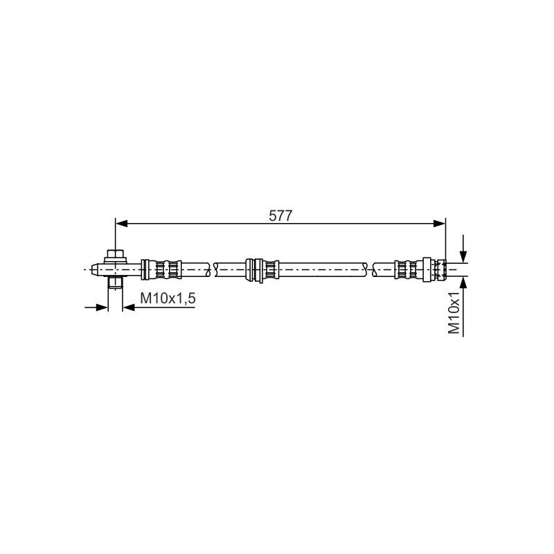 Flexible de Frein Pour VW Audi Seat Altea Skoda 1K0611701B 1Q0611701D 1K0611701K