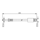 Flexible de Frein Pour BMW Série 1 E81 E82 E87 E88 F20 F21 34306762837