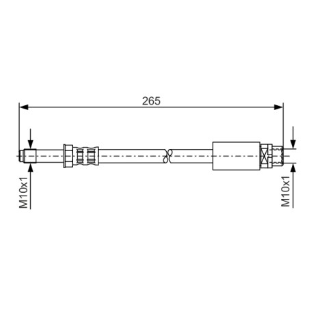 Flexible de Frein Pour BMW Série 1 E81 E82 E87 E88 F20 F21 34306762837