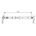 Flexible de Frein Pour Peugeot Fiat Citroën 4806C2 46786430 4806C3 46786431