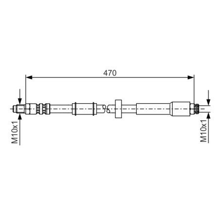 Flexible de Frein Pour Peugeot Fiat Citroën 4806C2 46786430 4806C3 46786431