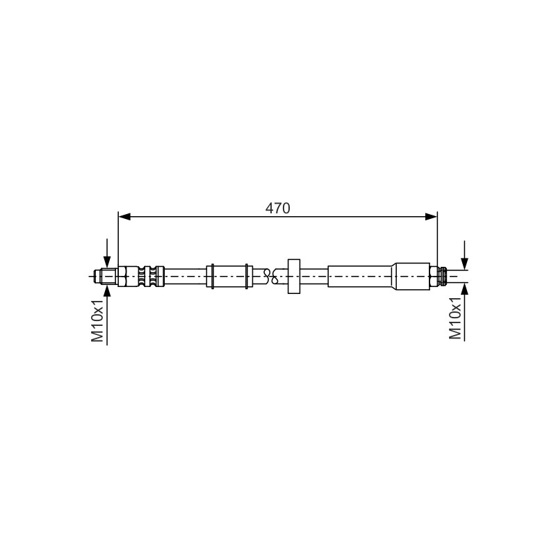 Flexible de Frein Pour Peugeot Fiat Citroën 4806C2 46786430 4806C3 46786431