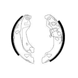 Kit Machoire de Freins Pour Fiat Brava Bravo I Punto Lancia Y