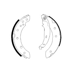 Kit Machoire de Freins Pour Peugeot Renault Dacia Citroën 4241J1 440601749R