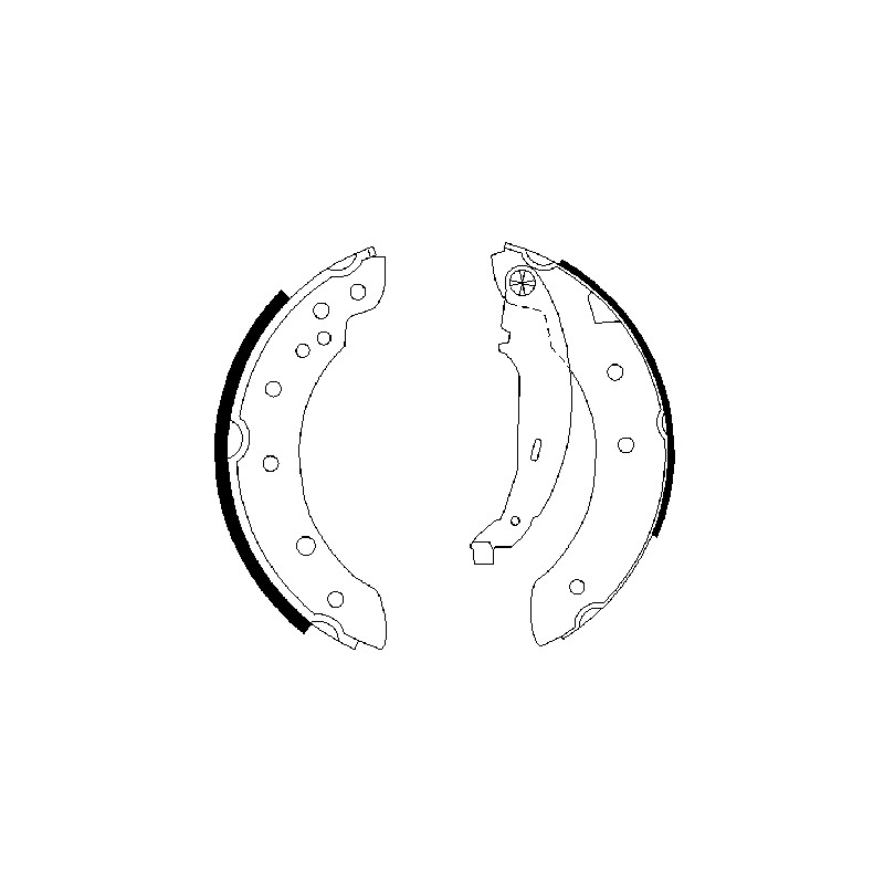 Kit Machoire de Freins Pour Peugeot Renault Dacia Citroën 4241J1 440601749R