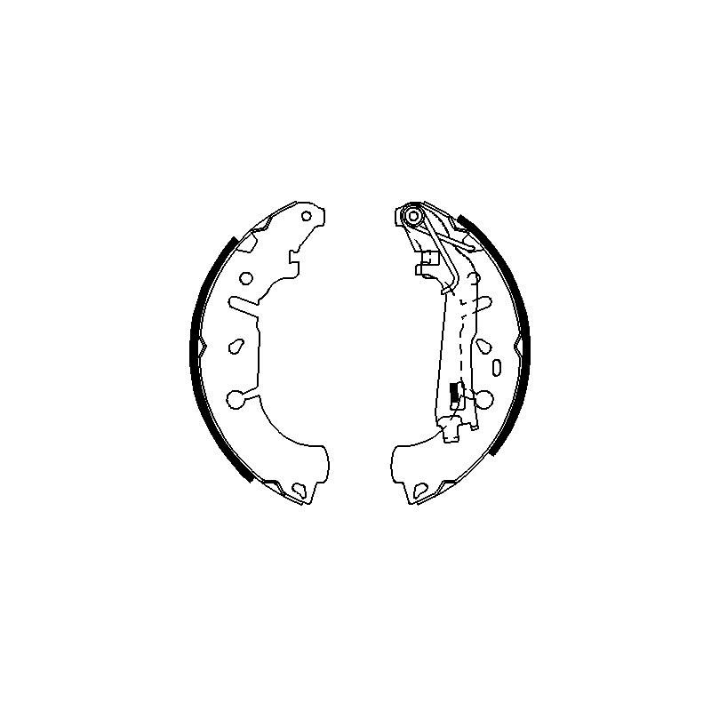 Kit Machoire de Freins Pour Opel Fiat Vauxhall 1605108 77363858 93168957 1605459