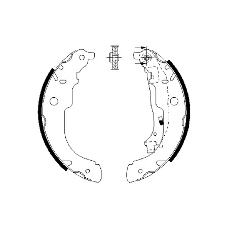 Kit Machoire de Freins Pour Peugeot 207 208 Citroën C3 II - DS3 DS 4241N3