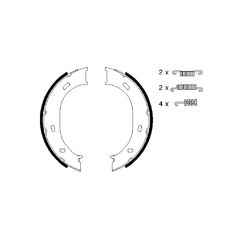 Kit Machoire de Freins à Main Pour VW MERCEDES Puch 2D0609525B 2D0609525