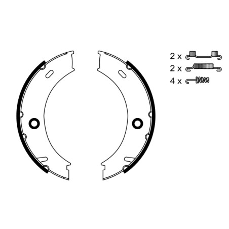 Kit Machoire de Freins à Main Pour VW LT 28-46 II MERCEDES Sprinter Vario