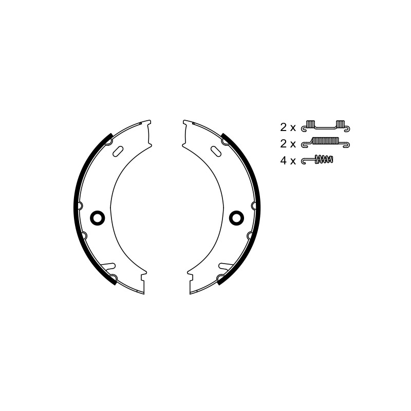 Kit Machoire de Freins à Main Pour VW LT 28-46 II MERCEDES Sprinter Vario
