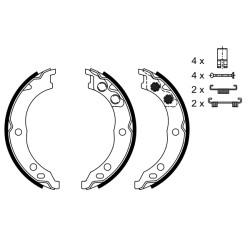 Kit Machoire de Freins à Main Pour Peugeot Boxer Fiat Ducato 4241L1 77362290
