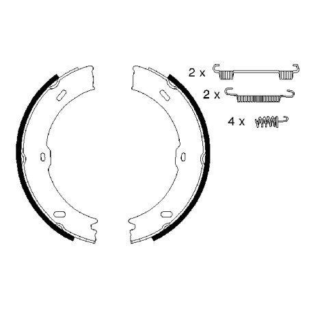 Kit Machoire de Freins à Main Pour VW Crafter 30-35 30-50 MERCEDES Sprinter