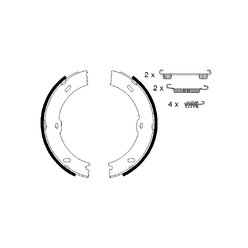 Kit Machoire de Freins à Main Pour VW Crafter 30-35 30-50 MERCEDES Sprinter