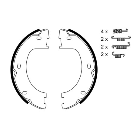 Kit Machoire de Freins à Main Pour VW Crafter 30-50 MERCEDES G-Class Sprinter