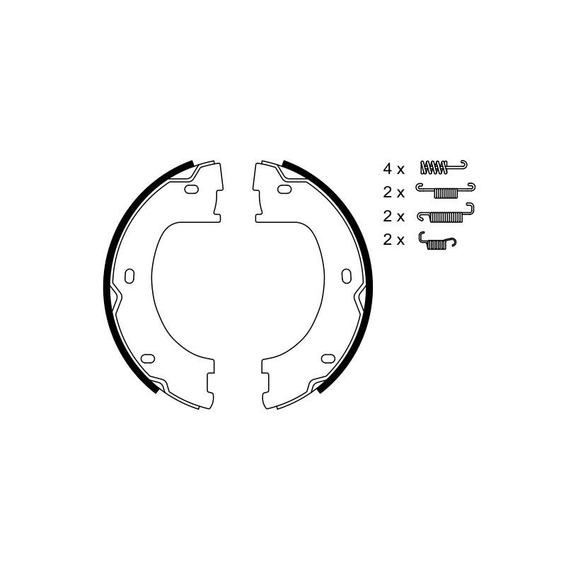 Kit Machoire de Freins à Main Pour VW Crafter 30-50 MERCEDES G-Class Sprinter