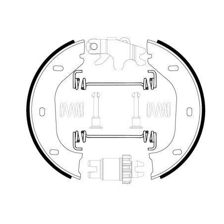 Kit Machoire de Freins à Main Pour BMW 2500-3.3 E3 Z1 Alfa Romeo Spider