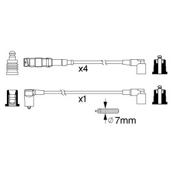 Câble Faisceau d'Allumage Pour MERCEDES 124 190 A Trois Volumes Classe G Coupé
